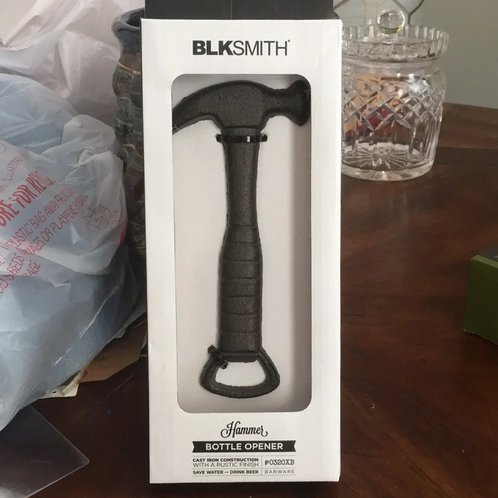 Blksmith‎ hammer bottle opener. NWT